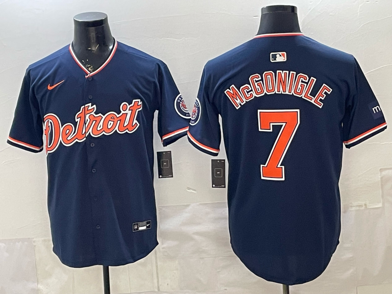 Men Detroit Tigers #7 McGonigle blue Nike 2026 MLB Jersey 0401002